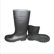 . Bottes de pluie de travail (haut noir / semelle noire)